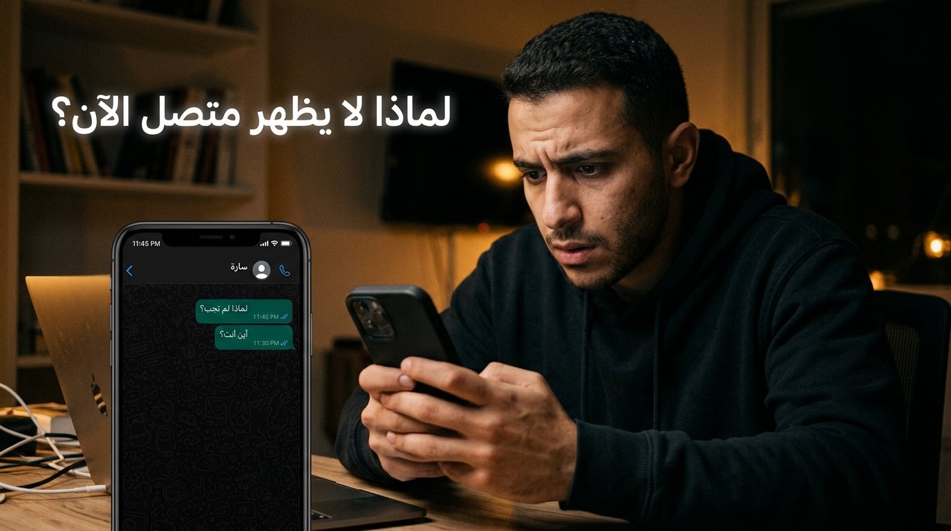 لماذا لا تظهر حالة متصل الآن في واتساب