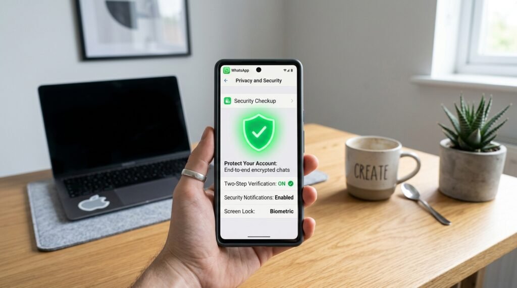 لماذا لا تصل رسائل واتساب؟ الأسباب الحقيقية والحلول المجربة التي تعمل فورًا (دليل 2026) إعدادات الأمان في واتساب