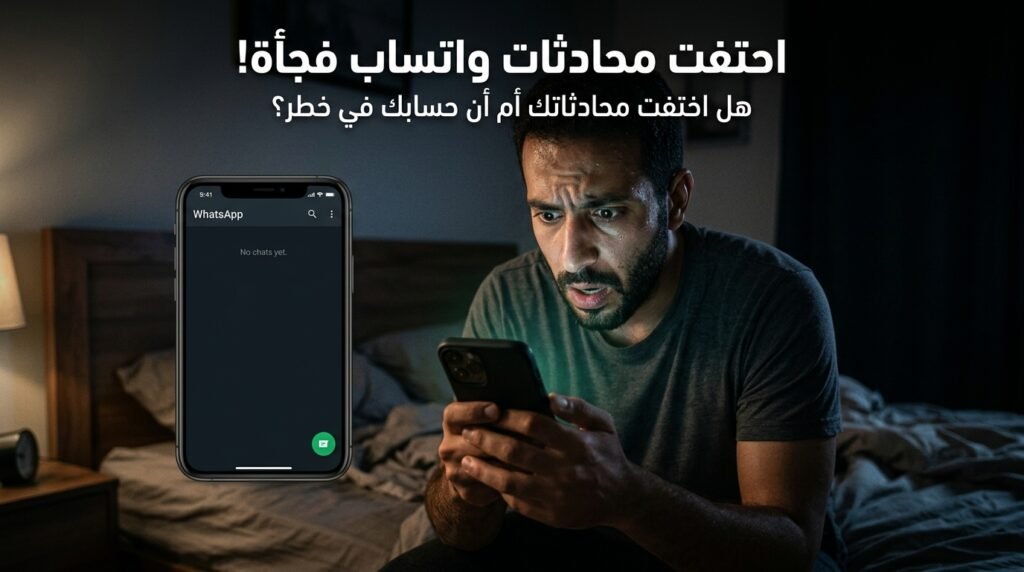 اختفاء محادثات واتساب فجأة