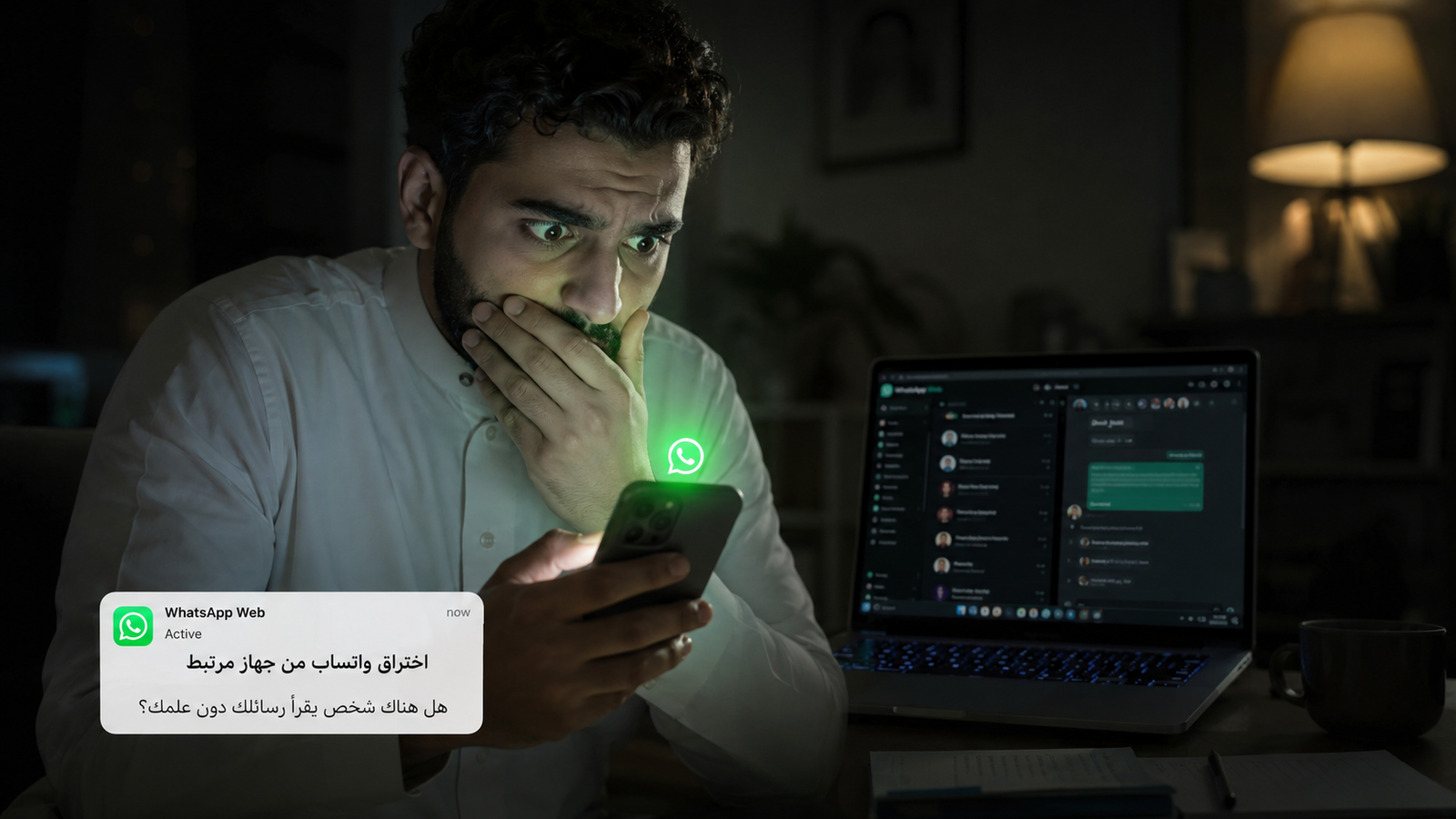 اختراق واتساب من جهاز مرتبط: كيف تكتشف التجسس على حسابك وتحمي رسائلك قبل فوات الأوان؟ (دليل 2026 الكامل) اختراق واتساب من جهاز مرتبط