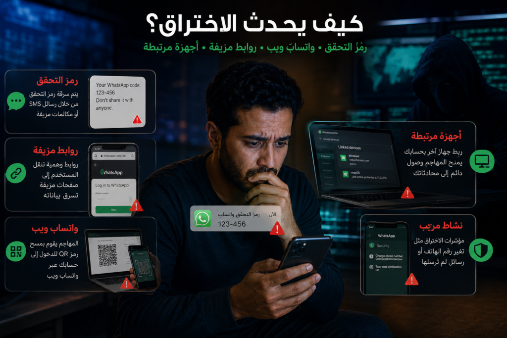 فتح واتساب من هاتف آخر