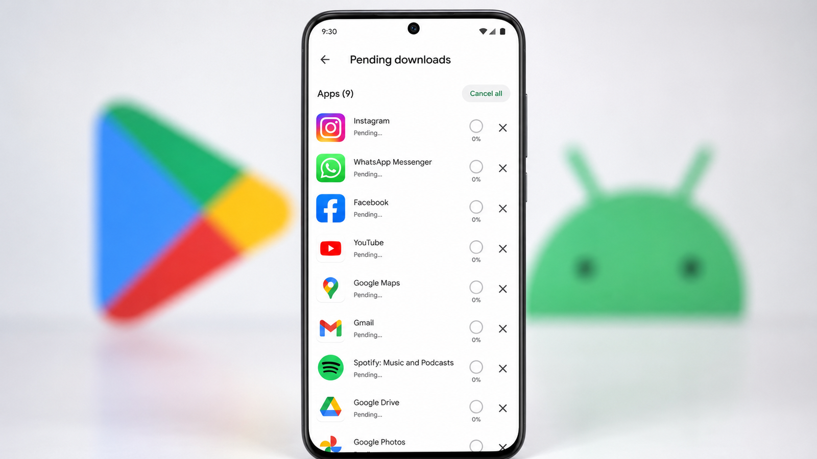 متجر Google Play لا يحمل التطبيقات
