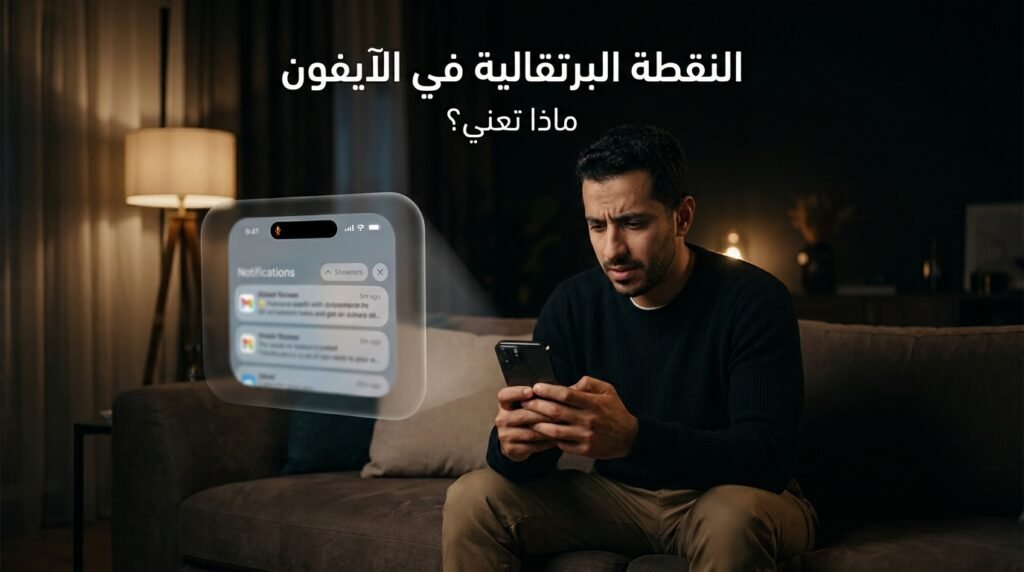 النقطة البرتقالية في الآيفون
