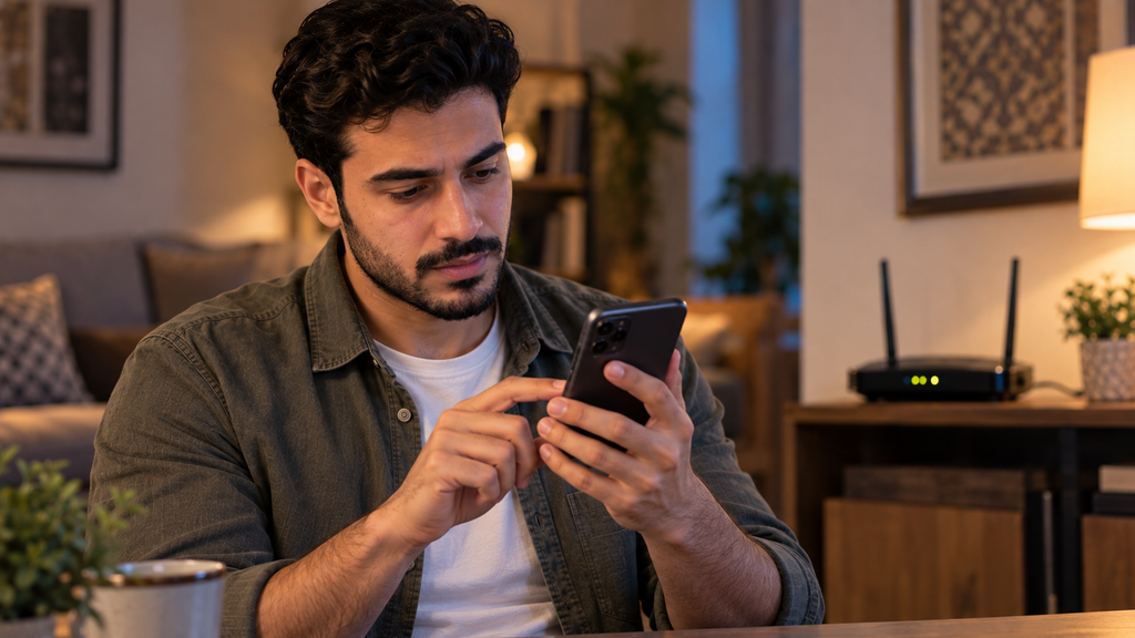 الواي فاي متصل ولا يوجد إنترنت