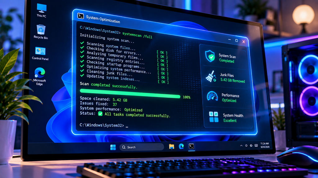 تشغيل أوامر DISM وSFC على موجه الأوامر Command Prompt