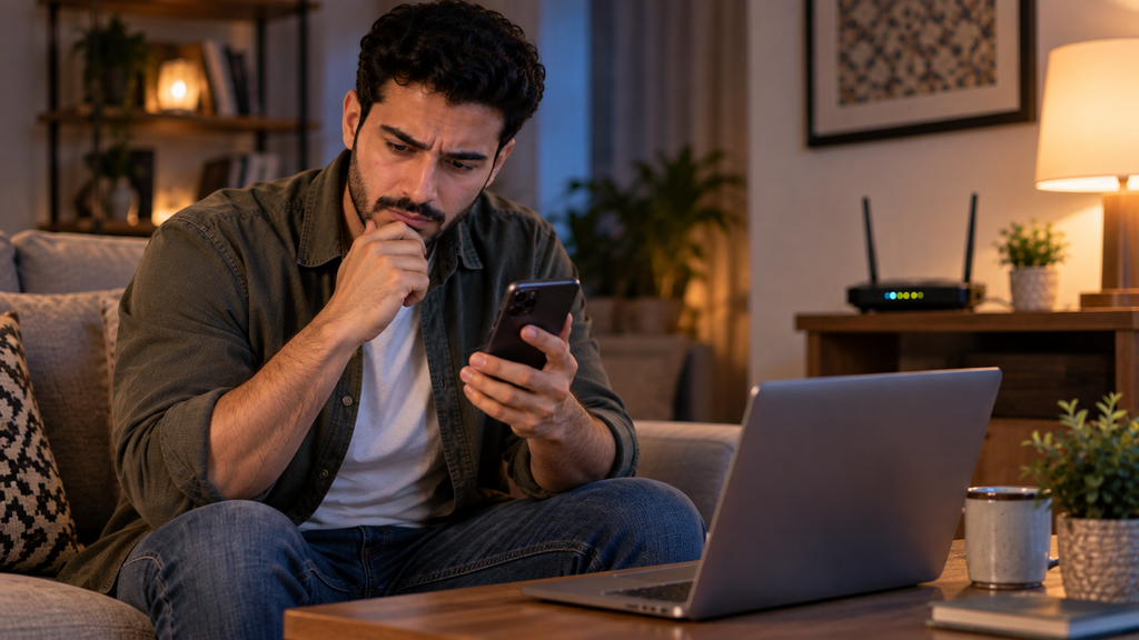 الواي فاي متصل ولا يوجد إنترنت